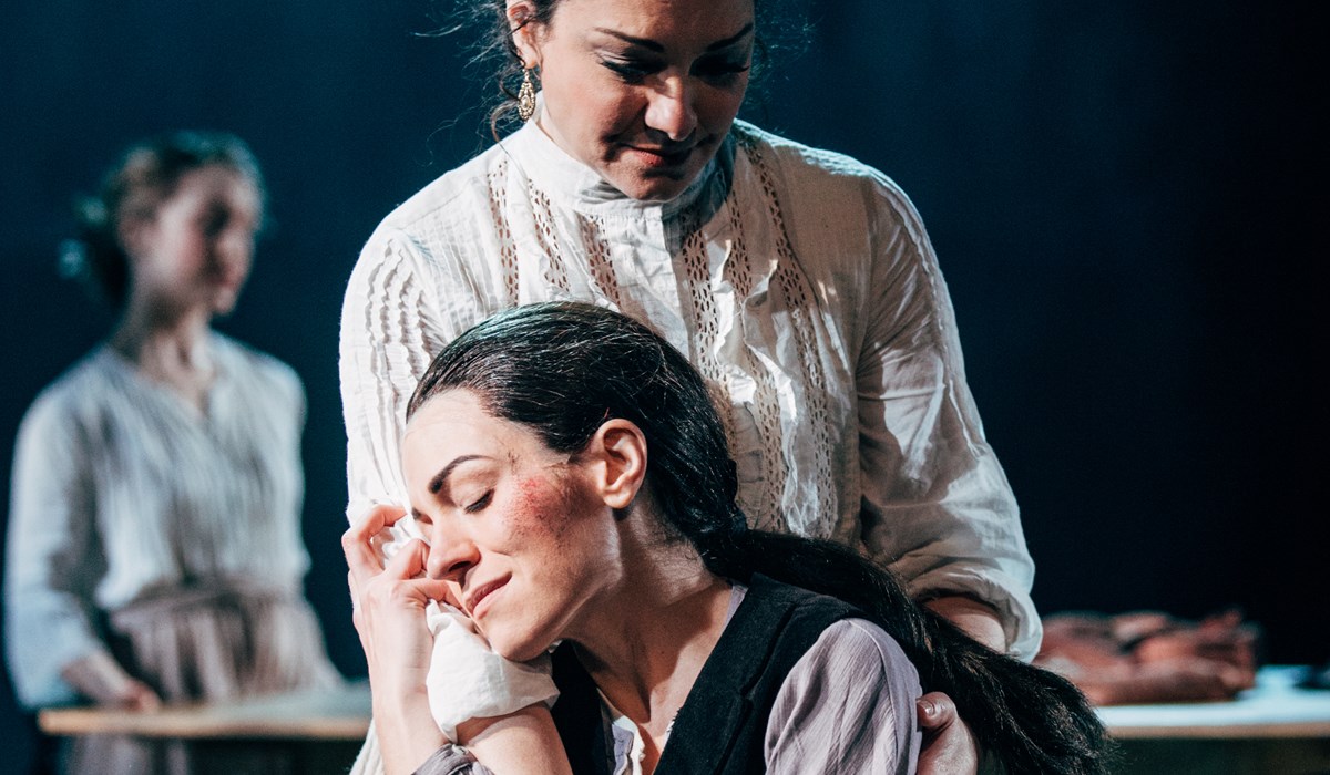 _Sandra Piques Eddy as Lilah and Cree Carrico as Solana in_ When the Sun Comes Out | Photo by Henry Cromett